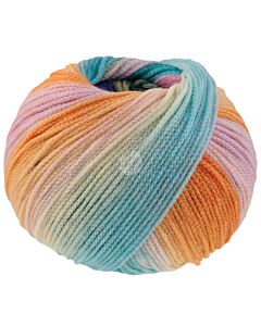 Lana Grossa Farfalla kleur 3 (paars/bruin/groen/oranje/blauw)