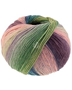 Lana Grossa Farfalla kleur 3 (paars/bruin/groen/oranje/blauw)