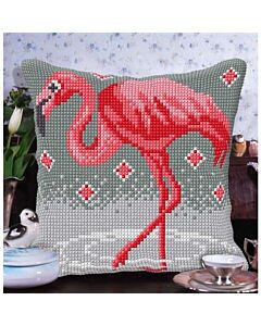 Borduurpakket kussenpakket Flamingo orchidea 9062