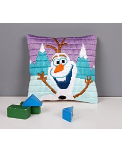 Borduurpakket spansteekkussen olaf's frozen adventure Vervaco pn-0169170