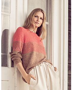 Lana Grossa Ecopuno kleuren trui breien uit Lookbook Nr.8