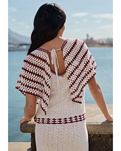 Lana Grossa top in schelpatroon haken van Campo h8,m25