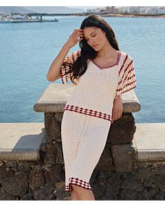 Lana Grossa rok haken in schelppatroon van Campo h8,m26