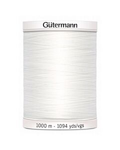 Gütermann naaigaren kleur 800 wit 1000 meter