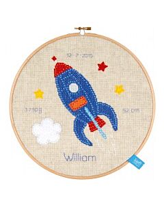 geboorte raket van lief incl borduurring vervaco pn-0154861