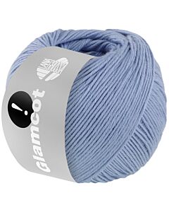 Lana Grossa Glamcot kleur 11 helder blauw 