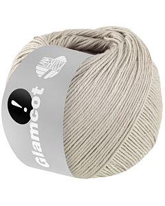 Lana Grossa Glamcot kleur 20 zilvergrijs