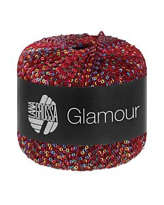 Lana Grossa Glamour kleur 109 (blauw multi)