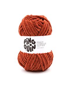 Pingouin Pingo Chenille glitter kl.Rouge Cuivre (roodbruin) 