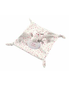 Kroeldoek paard met roze sterren met slab van dmc gn205 