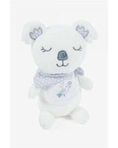 Knuffel koala grijs met slab van dmc gn213 om te borduren