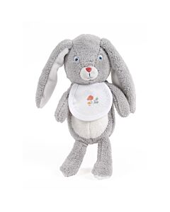 DMC kroeldoek konijn met slab GN216 om te borduren (18ct, 7st/cm) , heel leuk als kraamkado.