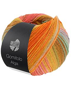 Lana Grossa Gomitolo Alga kleur 2022 (oranje/roze/groen)
