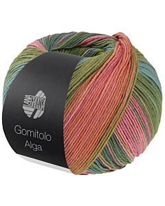 Lana Grossa Gomitolo Alga kleur 2025 (groen/roze/paars/turquoise)
