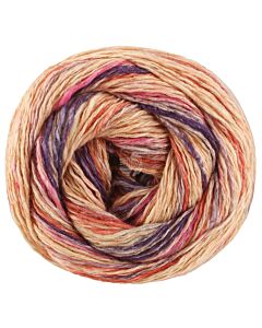 Lana Grossa Gomitolo California kleur 3044 (pastelblauw/paars/groen)