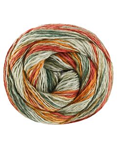 Lana Grossa Gomitolo California kleur 3044 (pastelblauw/paars/groen)