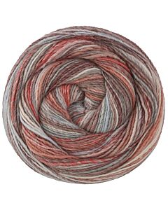 Lana Grossa Gomitolo Disegno kleur 521 grijs/rood