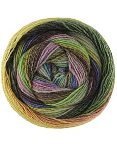 Lana Grossa Gomitolo Fumo kl.514 (zwart/groen/geel/paars/blauw/rood)