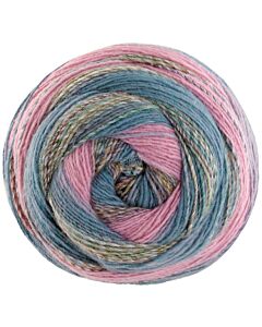Lana Grossa Gomitolo Fusione kleur 2023 (koper/groen/blauw/roze)