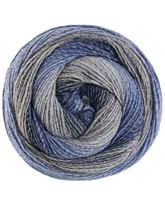 Lana Grossa Gomitolo Gala kleur 4029 (roodoranje/paars/groen)