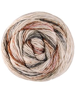 Lana Grossa Gomitolo Hippie kleur 3036 (crème/bruin/antraciet)
