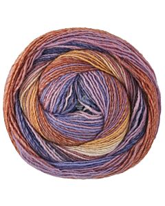 Lana Grossa Gomitolo Modo kleur 621 beige/lila/bruin/blauw