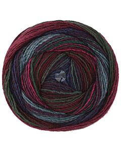 Lana Grossa Gomitolo Modo kleur 621 beige/lila/bruin/blauw