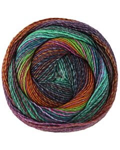 Lana Grossa Gomitolo Modo kleur 621 beige/lila/bruin/blauw