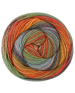 Lana Grossa Gomitolo Modo kleur 625 groen/blauw/rood/oranje/geel