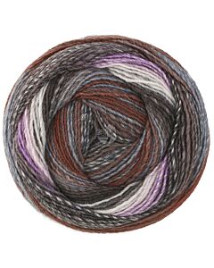 Lana Grossa Gomitolo Modo kleur 626 rood/paars/groen/blauw