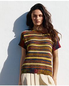 Lana Grossa top haken van Solo Lino en Gianna h8,m14