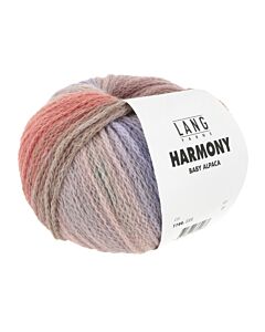 Lang Yarns Harmony Baby Alpaca kleur 8 (roze/lila/bruin/groen/turquoise)