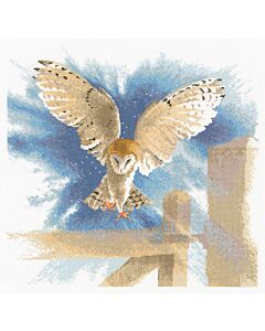 Heritage Crafts borduurpakket Owl Flight 483A