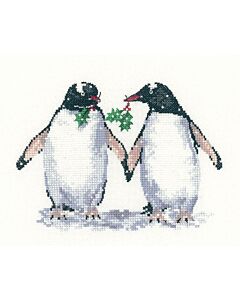 Heritage Crafts borduurpakket Christmas Pinguïns 1099A