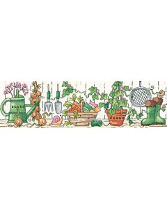 Heritage Crafts borduurpakket Potting Shed 1403A