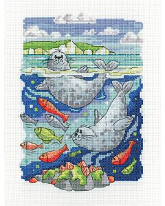 Heritage Crafts borduurpakket Seals and Fish 1544A