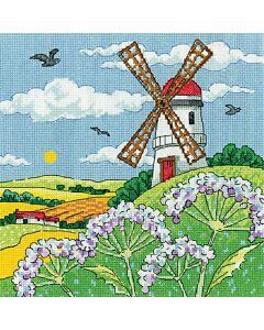 Heritage Crafts borduurpakket Windmill Landscape 1579A
