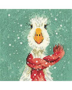 Heritage Crafts borduurpakket christmas scarf 1844A telpatroon