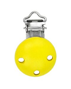 Houten speenclip - geel