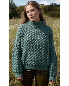 Lana Grossa trui met noppen haken van Airy uit haken7,m8