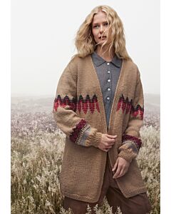 Lana Grossa vest met jaquard breien van Naturalwolle NK4,m19