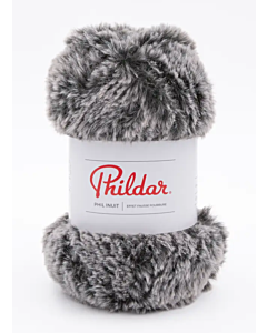 Phildar Phil Inuit kleur Dark (zwart/grijs)