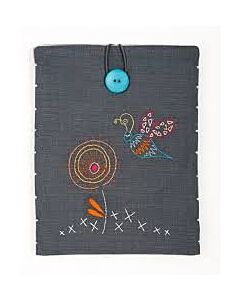 Borduurpakket voorbedrukte Tasje voor iPad Gestilleerde libel