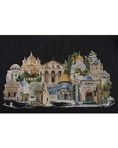 Borduurpakket Jerusalem van thea gouverneur op aida zwart uit de stedencollectie