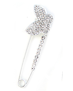 Kilt veiligheidsspeld diamanten vlinder