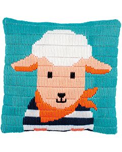 Kinder borduurpakket kussen lammetje van Vervaco pn-0191637