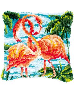 Knoopkussen pakket Flamingo's van Vervaco pn-0186006