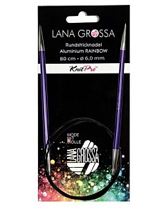Knit Pro rondbreinaald rainbow 6.0mm - 80cm lengte
