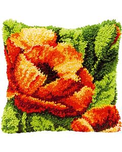 Knoopkussen klaproos Vervaco pn-0014175 om te knopen