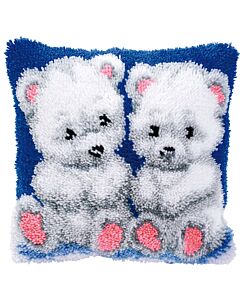 Knoopkussen pakket 2 ijsbeertjes van Vervaco pn-0014150